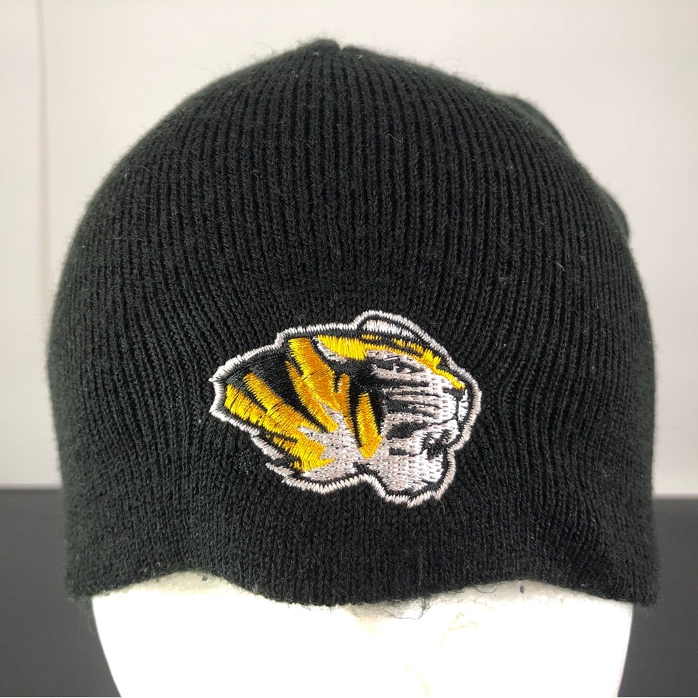 University Of Missouri Mizzou Black Top Of The World Cuff Less OSFM Beanie